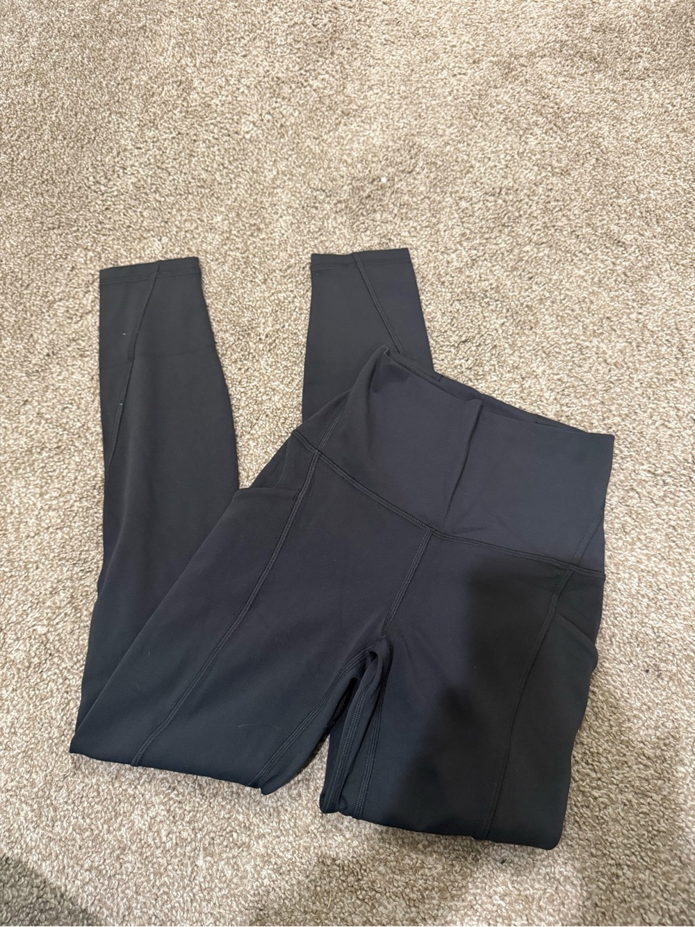 High-Waist Black Active Leggings